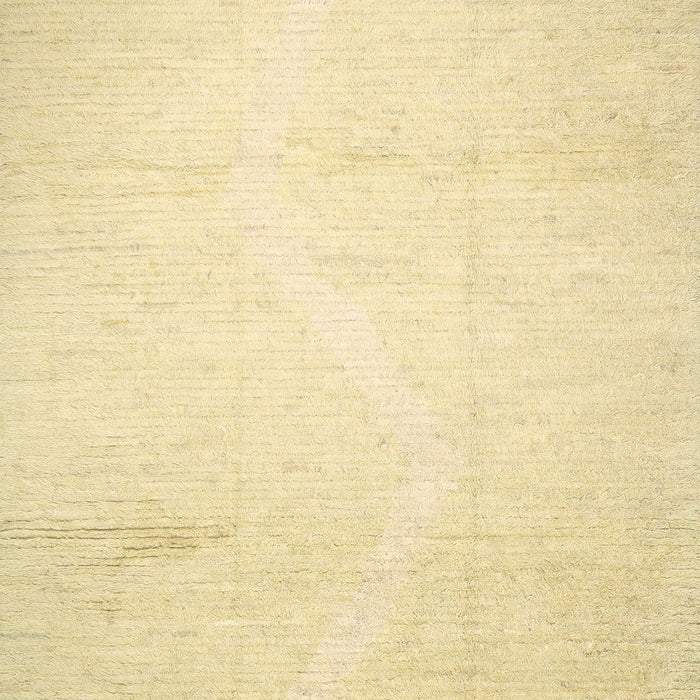 Contemporary Sun Yellow Solid Rug, con523