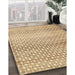 Contemporary Light Brown Modern Rug in Family Room, con525