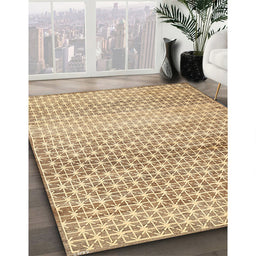 Machine Washable Contemporary Light Brown Rug in a Family Room, wshcon525