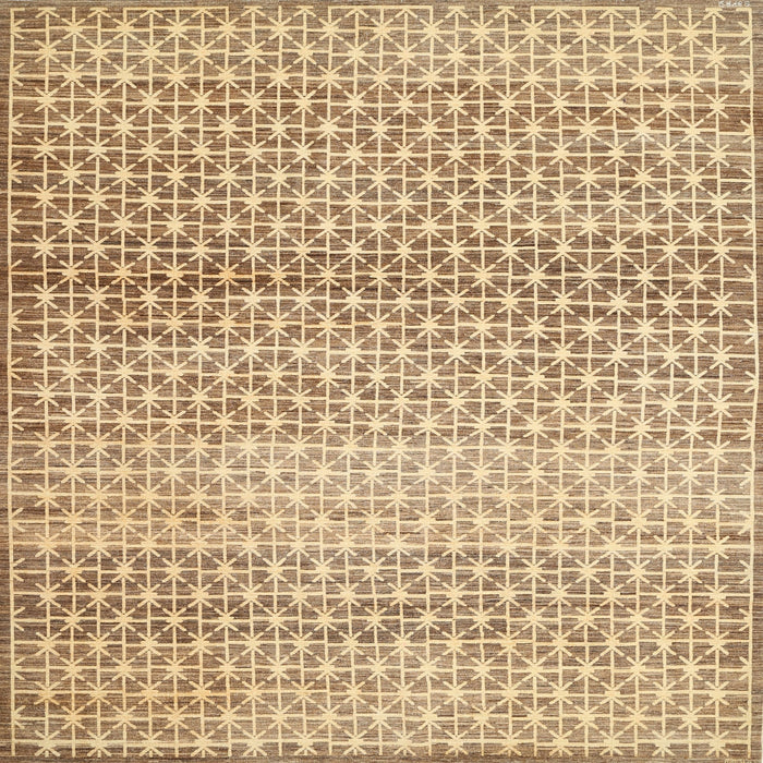 Sideview of Machine Washable Contemporary Light Brown Rug, wshcon525