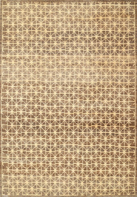 Machine Washable Contemporary Light Brown Rug, wshcon525