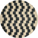 Sideview of Contemporary Brown Modern Rug, con526