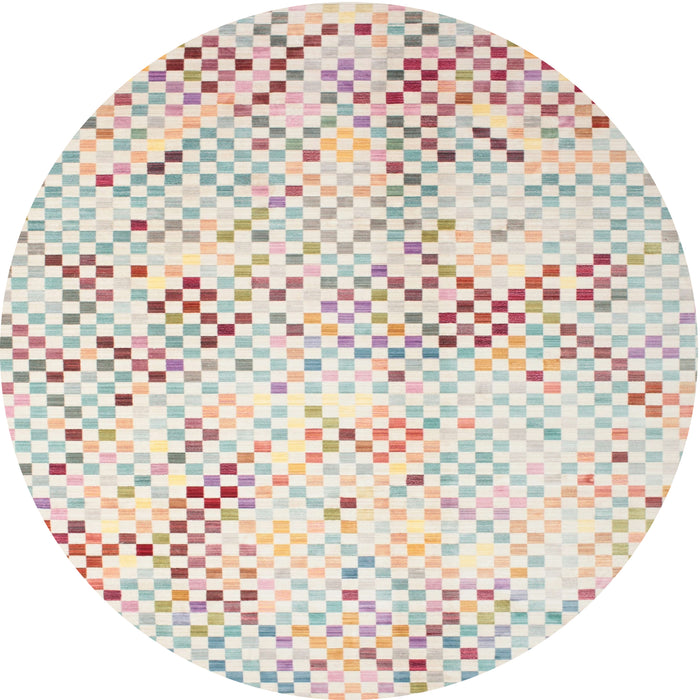 Square Machine Washable Contemporary Gold Rug, wshcon528