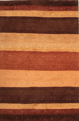 Machine Washable Contemporary Saffron Red Rug, wshcon530