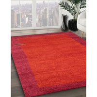 Contemporary Red Modern Rug, con531