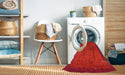 Machine Washable Contemporary Red Rug in a Washing Machine, wshcon531