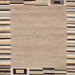 Square Contemporary Orange Salmon Pink Modern Rug, con532