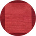 Sideview of Contemporary Red Modern Rug, con534