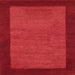 Square Contemporary Red Modern Rug, con534