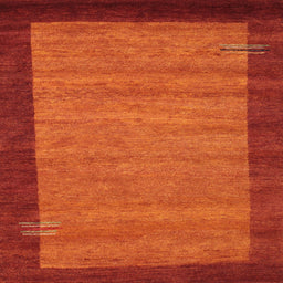Sideview of Machine Washable Contemporary Neon Red Rug, wshcon535