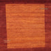 Square Contemporary Neon Red Modern Rug, con535