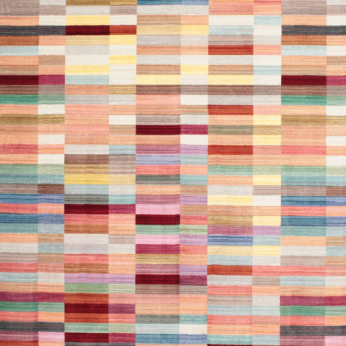 Machine Washable Contemporary Sunrise Orange Rug, wshcon539