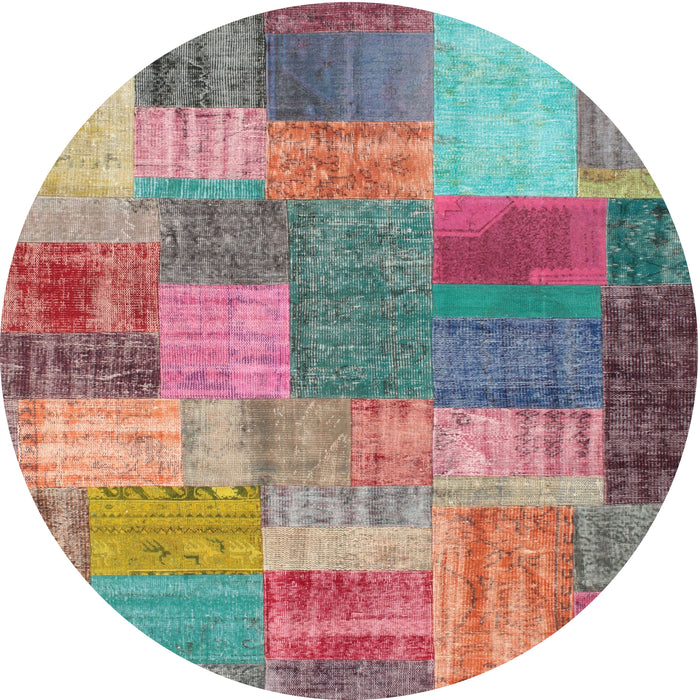 Square Machine Washable Contemporary Cherry Red Rug, wshcon541