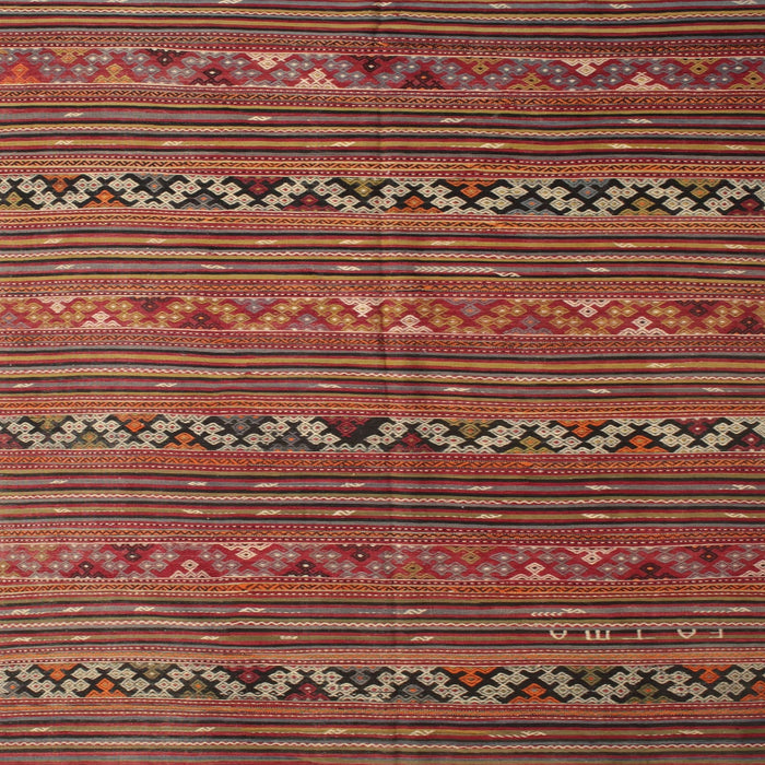 Square Contemporary Red Oriental Rug, con543