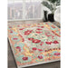 Machine Washable Contemporary Sunrise Orange Rug in a Family Room, wshcon544