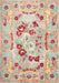 Contemporary Sunrise Orange Modern Rug, con544