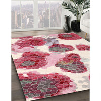 Contemporary Red Modern Rug, con545