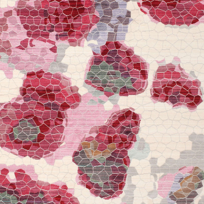 Machine Washable Contemporary Red Rug, wshcon545