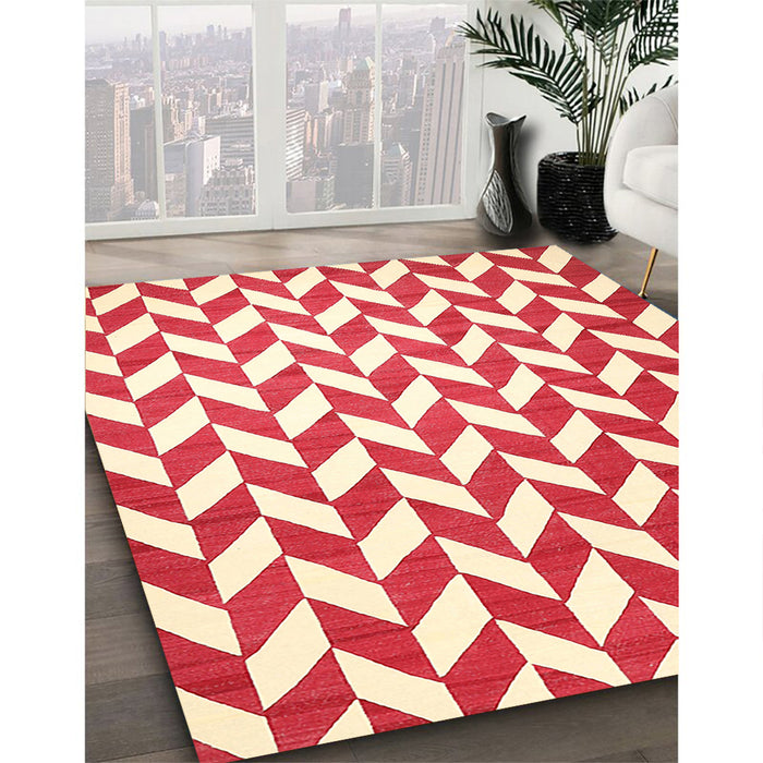 Machine Washable Contemporary Gold Rug in a Family Room, wshcon548