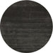 Sideview of Contemporary Charcoal Black Modern Rug, con54