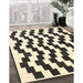 Contemporary Golden Blonde Gold Modern Rug in Family Room, con550