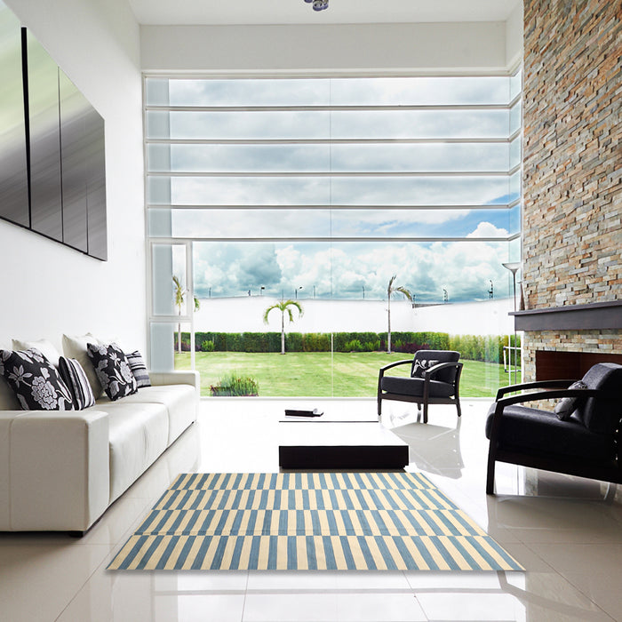 Square Machine Washable Contemporary Vanilla Gold Rug in a Living Room, wshcon551