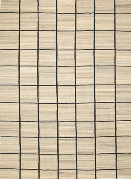 Contemporary Khaki Gold Solid Rug, con552