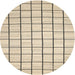 Sideview of Contemporary Khaki Gold Solid Rug, con552