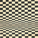 Square Contemporary Khaki Gold Checkered Rug, con554