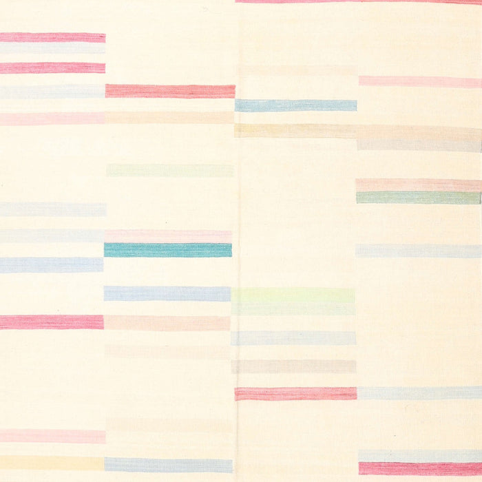 Machine Washable Contemporary Lemon Chiffon Beige Rug, wshcon555