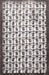 Contemporary Dark White Beige Modern Rug, con557