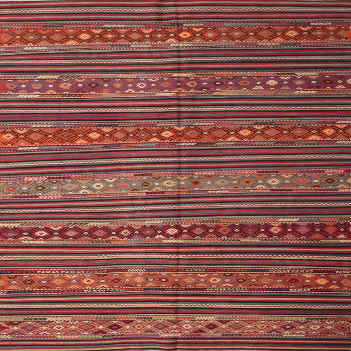 Sideview of Machine Washable Contemporary Rust Pink Rug, wshcon559