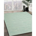 Machine Washable Contemporary Green Rug in a Family Room, wshcon563