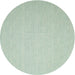 Sideview of Contemporary Green Modern Rug, con564