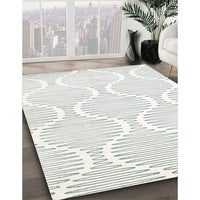 Contemporary Silver Gray Modern Rug, con565