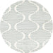 Sideview of Contemporary Silver Gray Modern Rug, con565