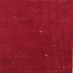 Square Contemporary Red Modern Rug, con567