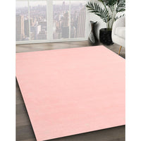 Contemporary Pastel Pink Modern Rug, con570