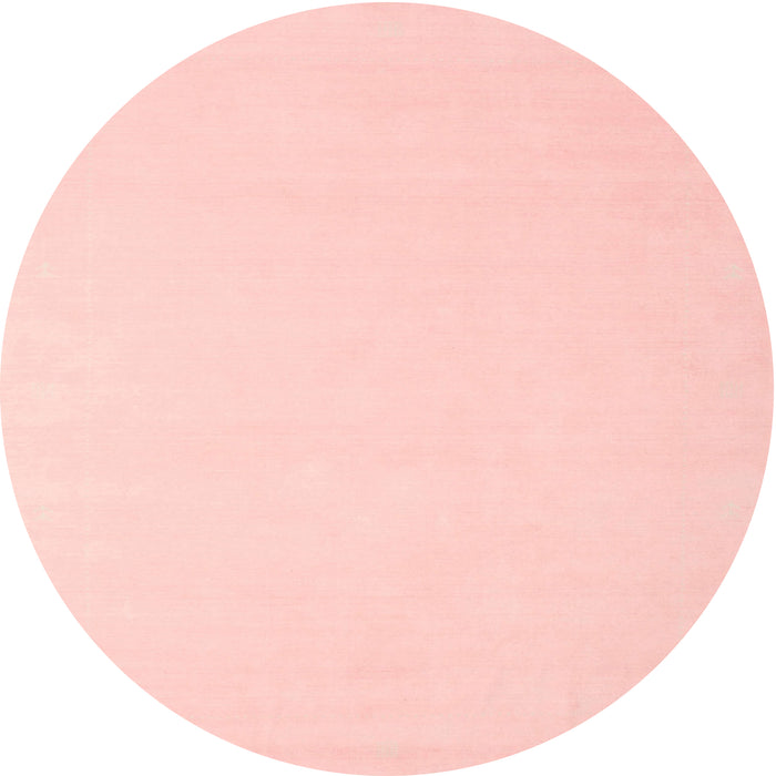 Sideview of Contemporary Pastel Pink Modern Rug, con570