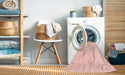 Machine Washable Contemporary Pastel Pink Rug in a Washing Machine, wshcon570