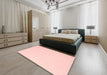 Contemporary Pastel Pink Modern Rug in a Bedroom, con570