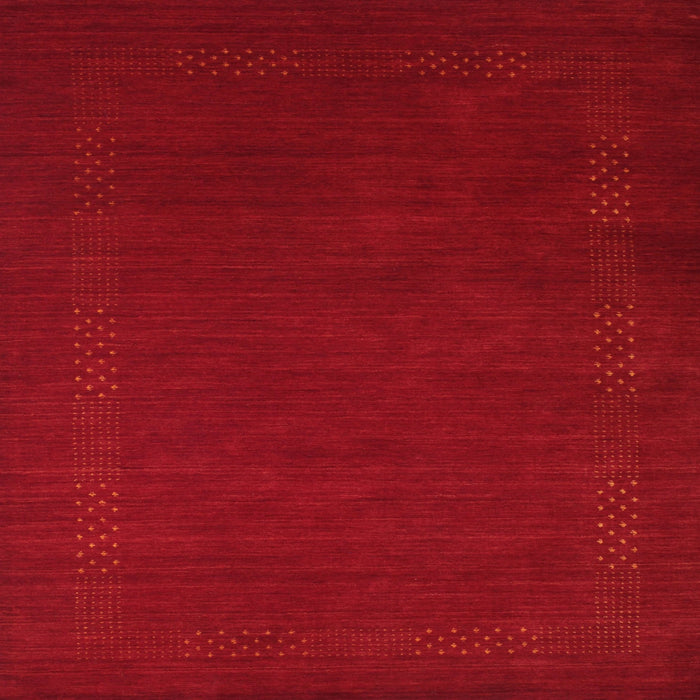 Square Contemporary Neon Red Modern Rug, con571