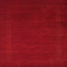 Sideview of Machine Washable Contemporary Neon Red Rug, wshcon571