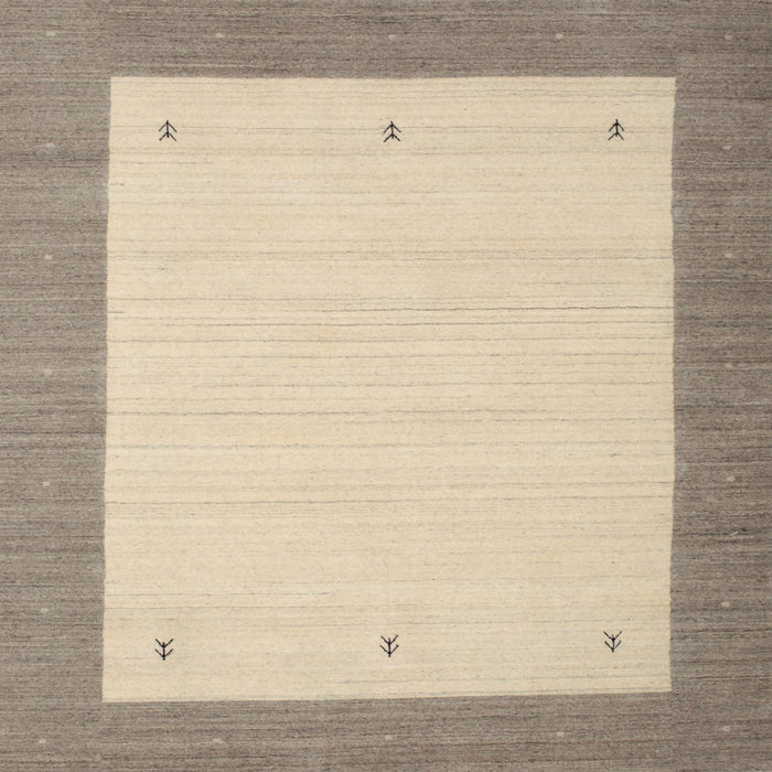 Square Contemporary Brown Modern Rug, con573