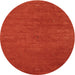 Sideview of Contemporary Neon Red Modern Rug, con575