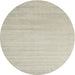 Sideview of Contemporary Sage Green Solid Rug, con577