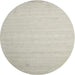 Sideview of Contemporary Pale Silver Gray Solid Rug, con579