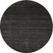 Sideview of Contemporary Charcoal Black Modern Rug, con57