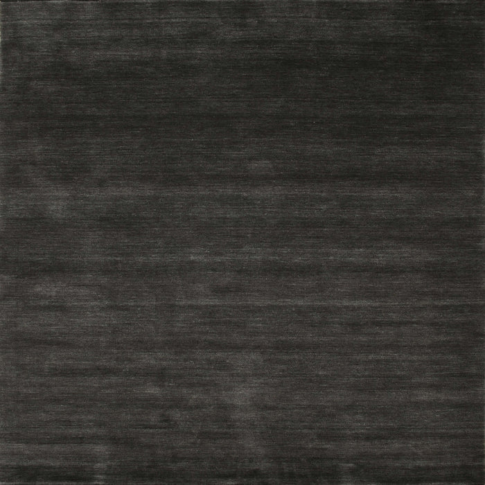 Square Contemporary Charcoal Black Modern Rug, con57