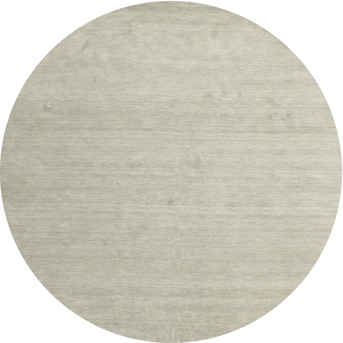 Sideview of Contemporary Pale Silver Gray Solid Rug, con580